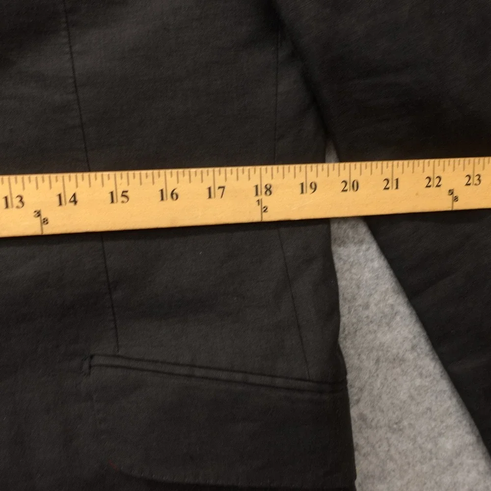 European Linen Sport Coat 42R MARK STEPHEN MARENGO Bespoke Slim Black Italian